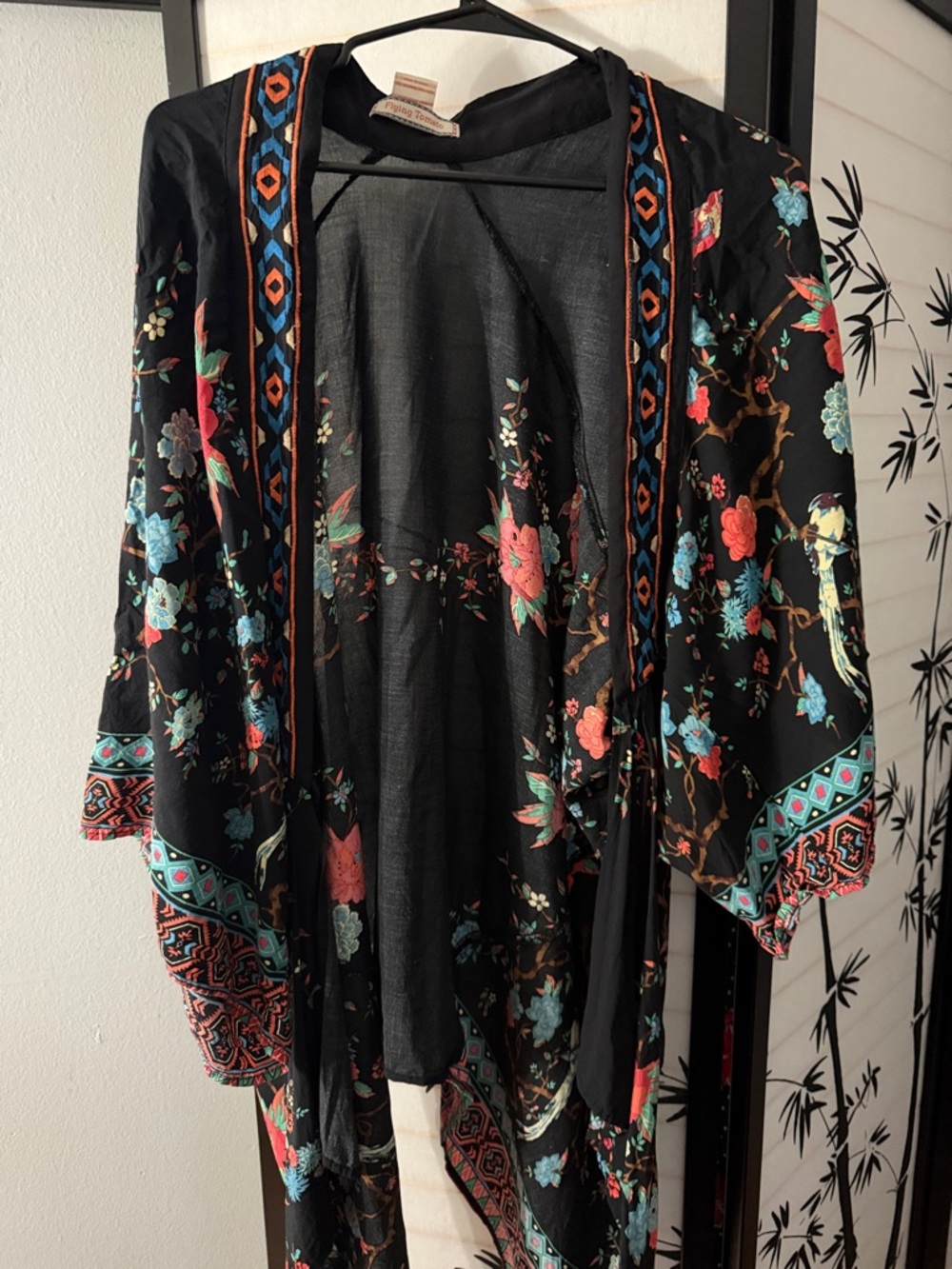 Flying Tomato Black Top with Orange Logo Accent